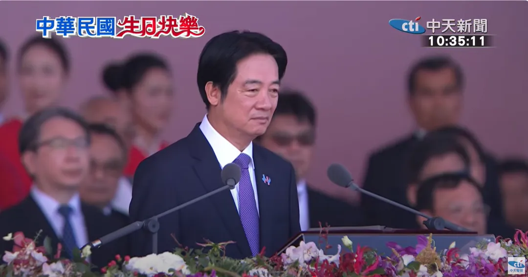 蕭旭岑批賴清德的國慶演說背離憲法、放棄兩岸和解，無法真正團結國人。（圖/中天新聞）