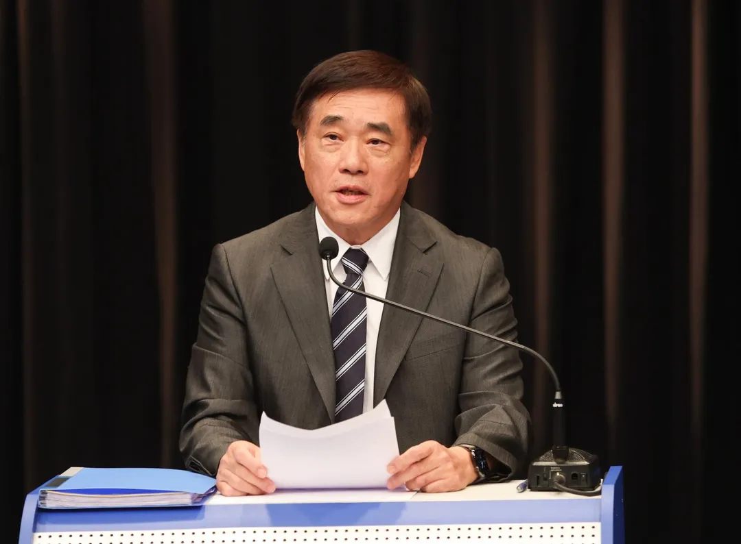國民黨主席候選人郝龍斌。（圖／中天新聞）