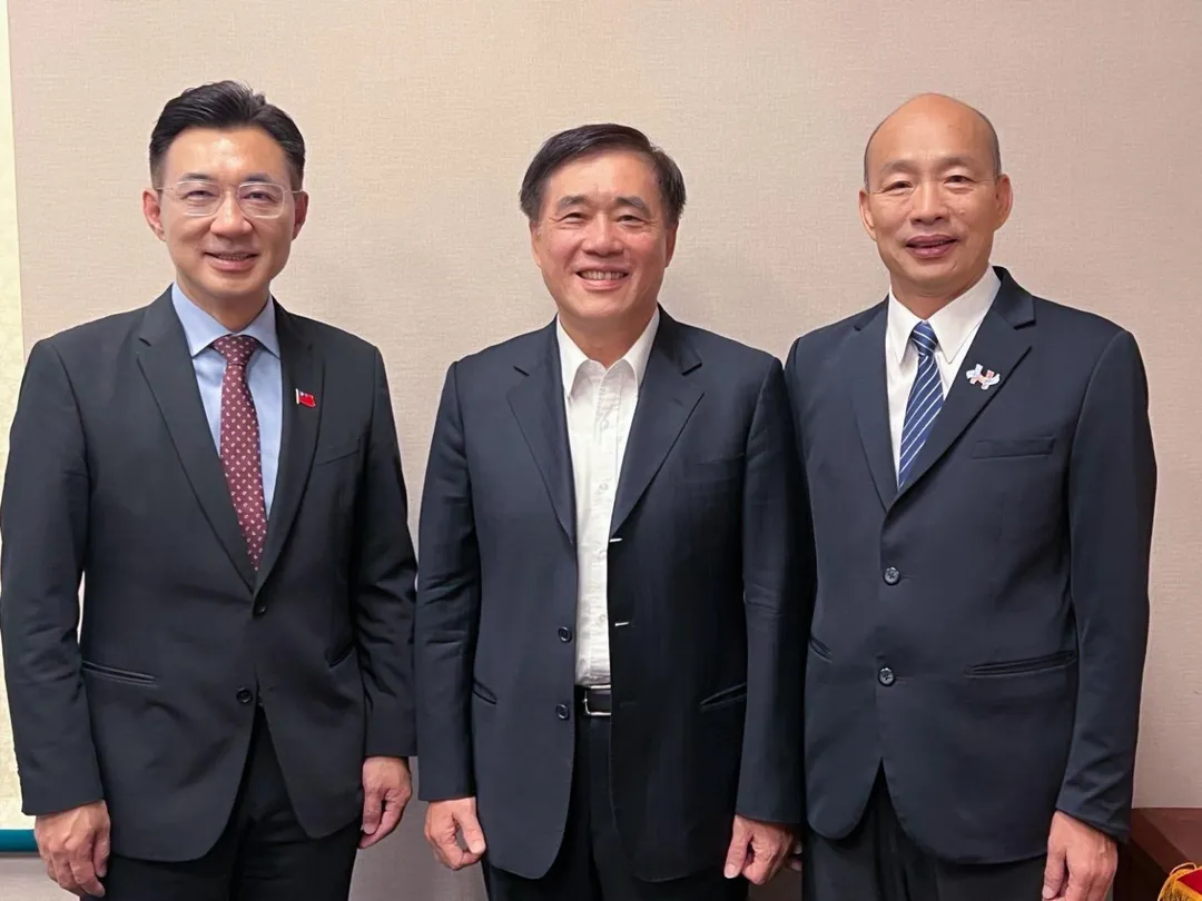 江啟臣、郝龍斌、韓國瑜。（圖／翻攝郝龍斌臉書）