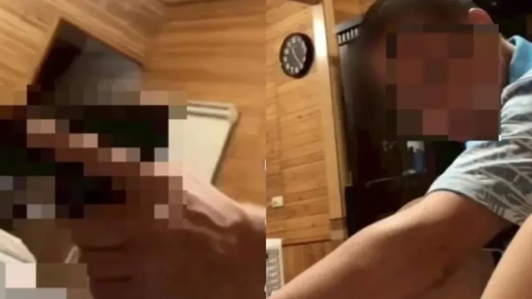 翁男否認家暴指控,影片中的槍枝是兒子的玩具槍,事件發生在多年前。(圖/翻攝自Threads)