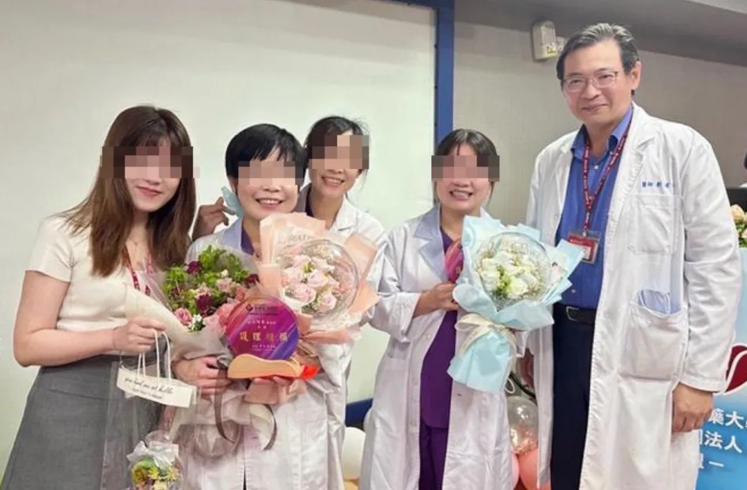 苗栗為恭醫院外科主任醫師劉達仁（右）。（圖／為恭醫院提供）
