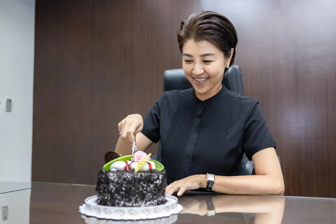 許淑華今天過50歲生日。（圖／南投縣府臉書）