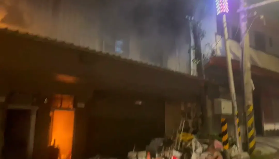 火警現場。（圖／桃園消防局提供）