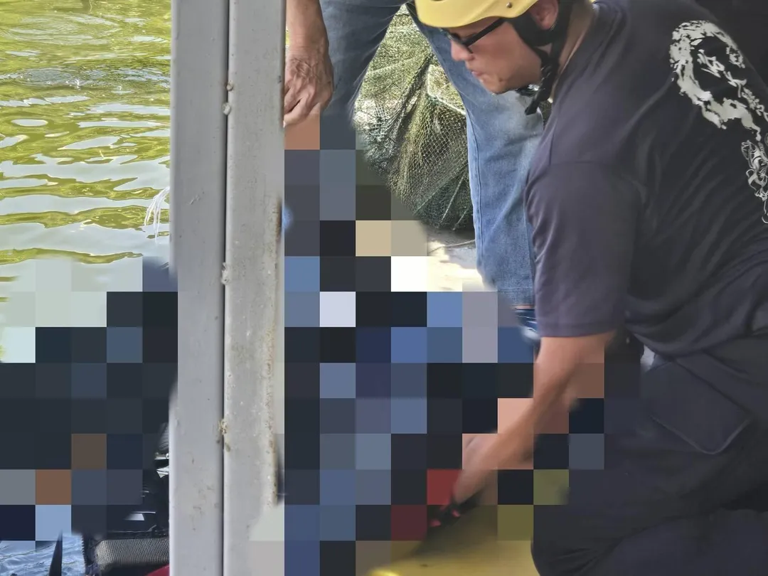 老翁被救上岸後以明顯死亡。(圖/礁溪分局提供)