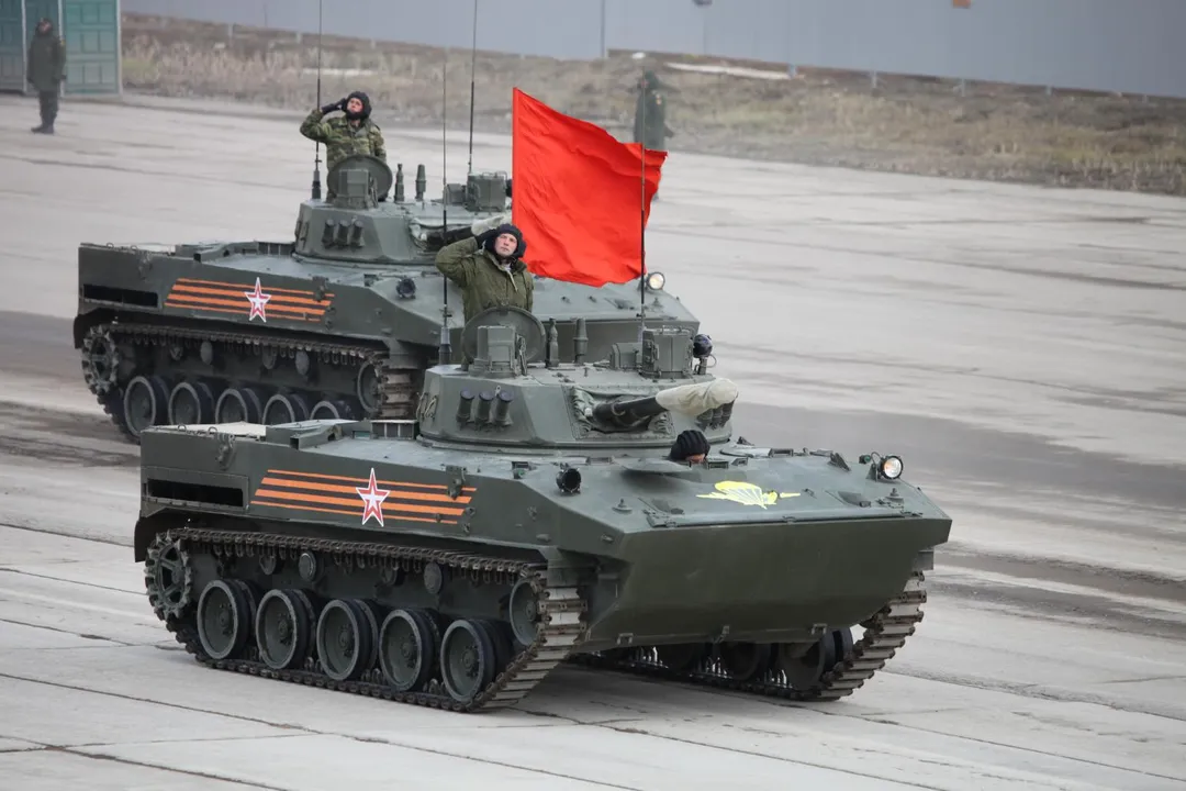 外媒報導大陸將獲得圖中俄軍BMD-4M空降戰車。(圖/維基百科)