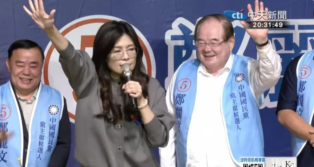 鄭麗文當選黨主席。(圖/中天新聞)