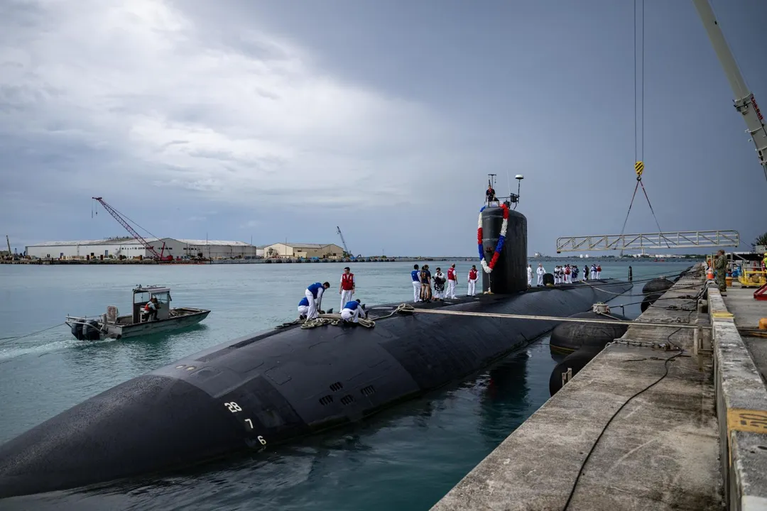 關島的美軍潛艦基地。(圖/美國海軍)