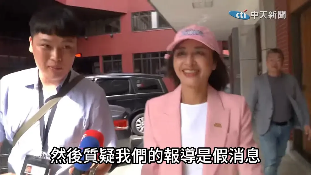 民進黨立委邱議瑩指稱中天假新聞翻車。(圖/中天新聞)
