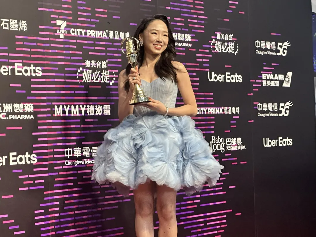 杜蕾以《在光裏的人》奪下「戲劇節目最具潛力新人獎」。（圖／記者 伍映澄 攝）