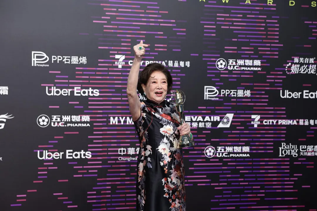 86歲資深演員陳淑芳獲頒「特別貢獻獎」。(圖/中國時報 郭吉詮、杜宜諳攝)