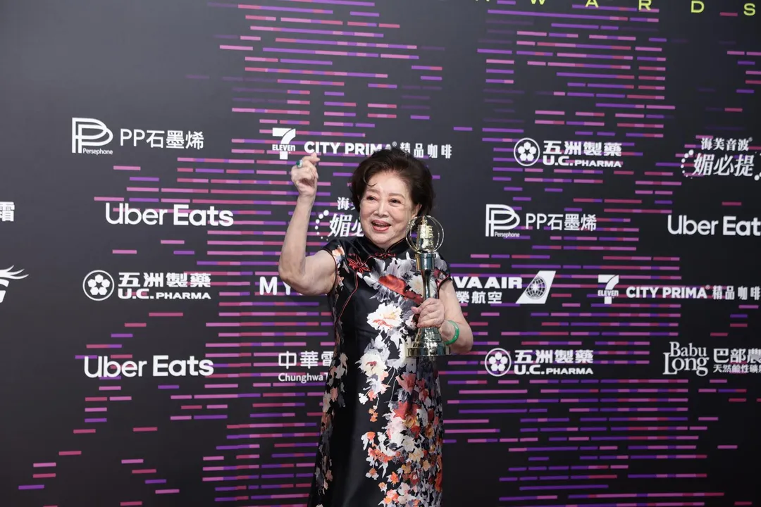 86歲資深演員陳淑芳獲頒「特別貢獻獎」。(圖/中國時報 郭吉詮、杜宜諳攝)