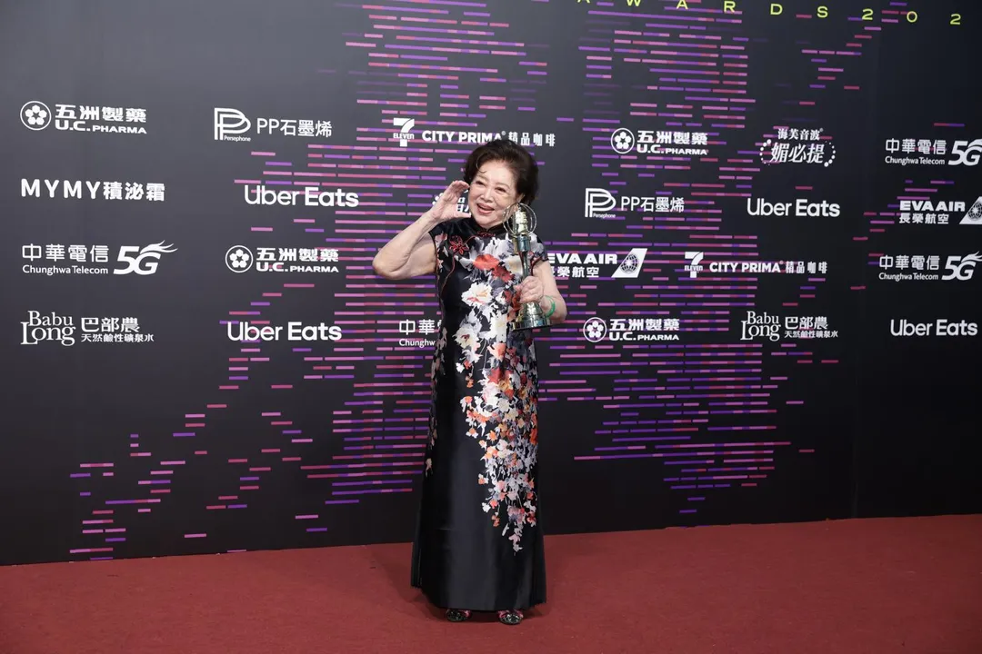 86歲資深演員陳淑芳獲頒「特別貢獻獎」。(圖/中國時報 郭吉詮、杜宜諳攝)
