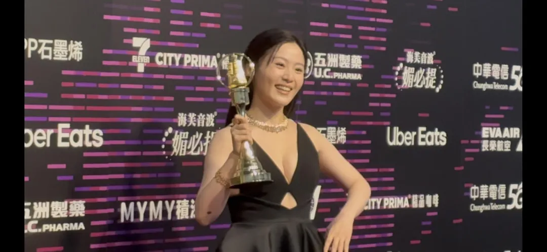 楊小黎獲得第60屆金鐘獎迷你劇集女主角獎。（圖／記者郭竹倩 攝）