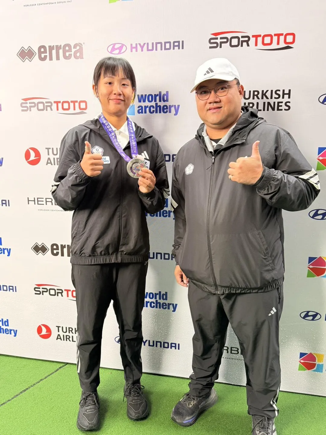 許芯慈最終加射不敵韓國選手拿下銀牌。（圖／中華民國射箭協會提供）