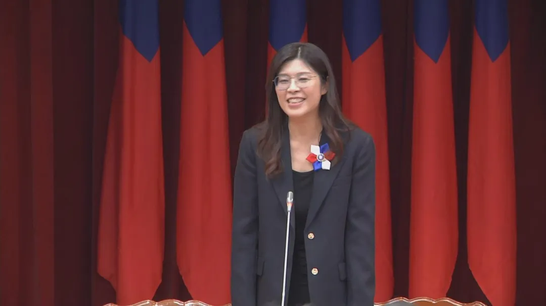 國民黨主席當選人鄭麗文。（圖／中天新聞）