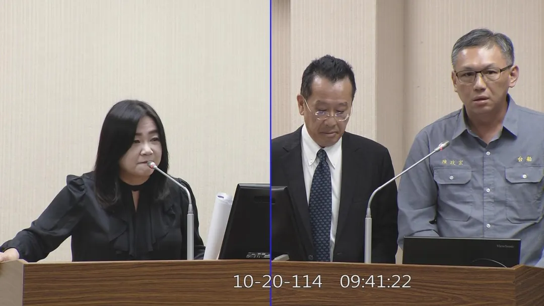 立委馬文君、國防部長顧立雄、台船董事長陳政宏。（圖／國會頻道）
