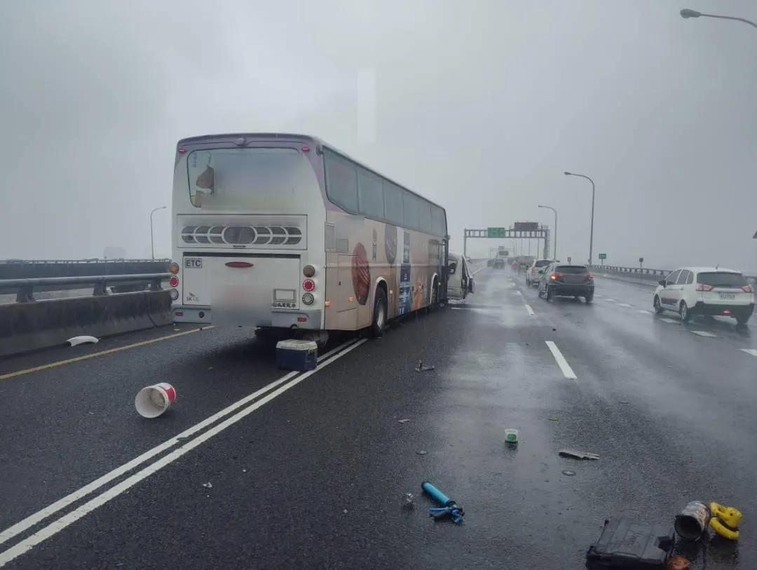 車禍現場。（圖／警方提供）