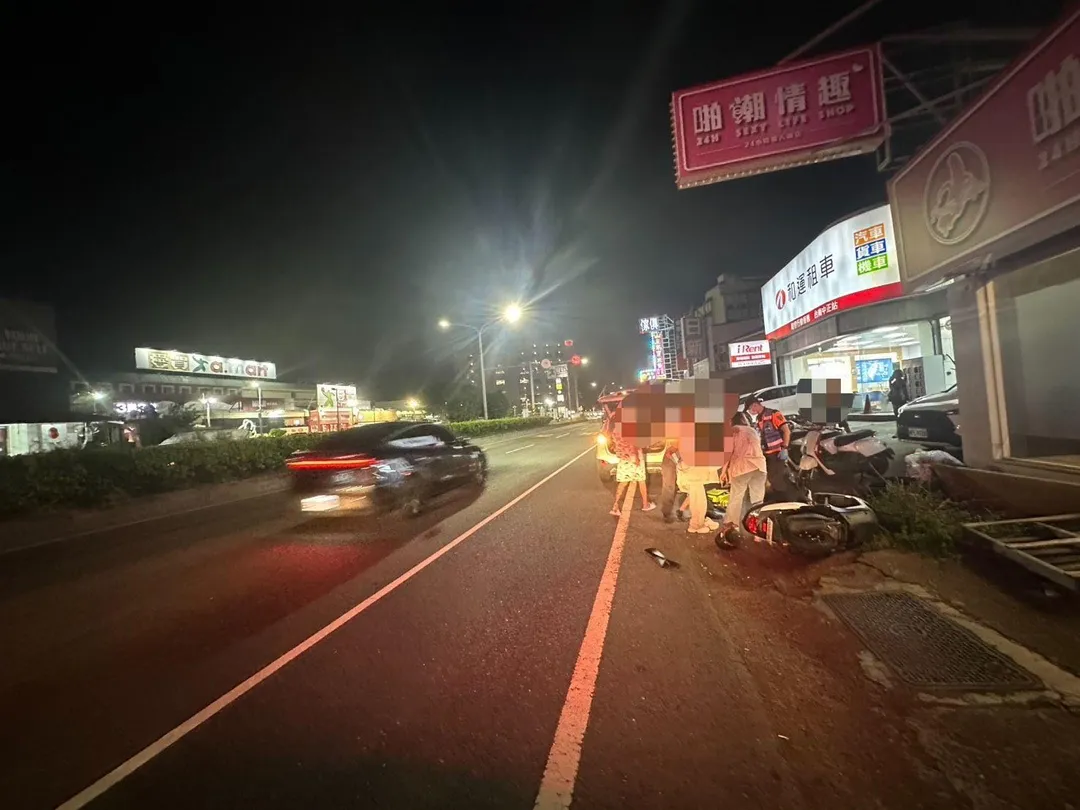 台南永康日前發生追撞車禍。（圖／警方提供）
