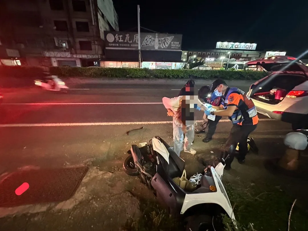 台南永康日前發生追撞車禍。（圖／警方提供）
