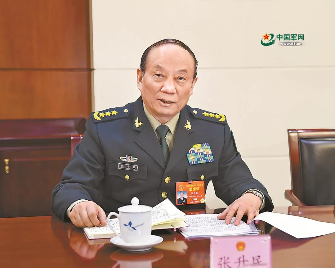 張升民在四中全會上被增補為中共中央軍事委員會副主席。（資料照／翻攝《中國軍網》）