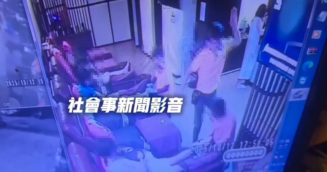 台北市中山區一間足體按摩館，爆發按摩師互毆事件。（圖／翻攝畫面）
