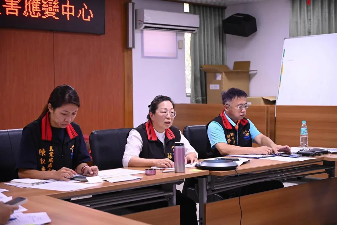 花蓮縣長徐榛蔚出席行政院召開非洲豬瘟疫情視訊會議。（圖／徐榛蔚臉書）