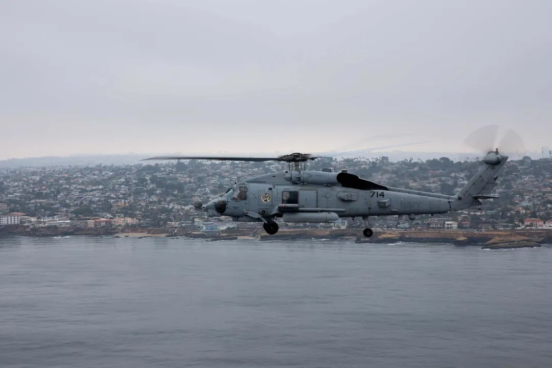 第73中隊與失事直升機同型的MH-60R。(圖/美國海軍)
