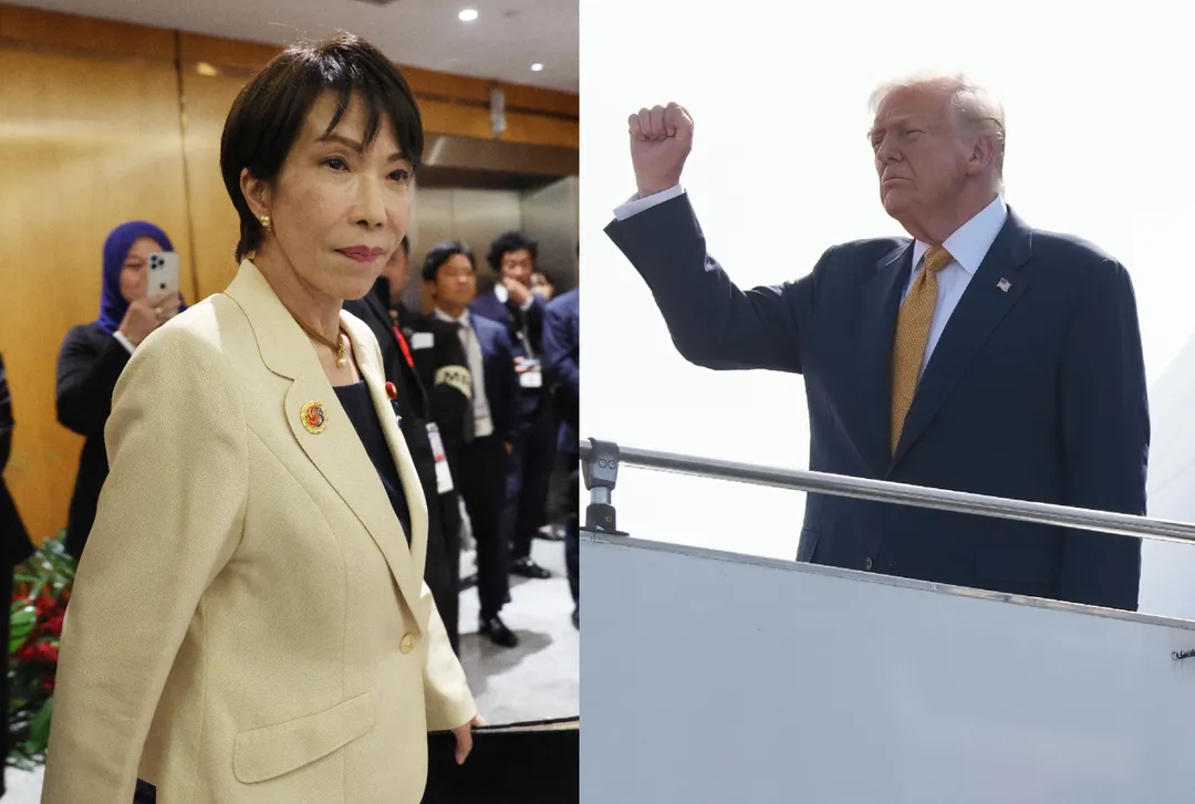 日相高市早苗與美總統川普。(合成圖/美聯社)