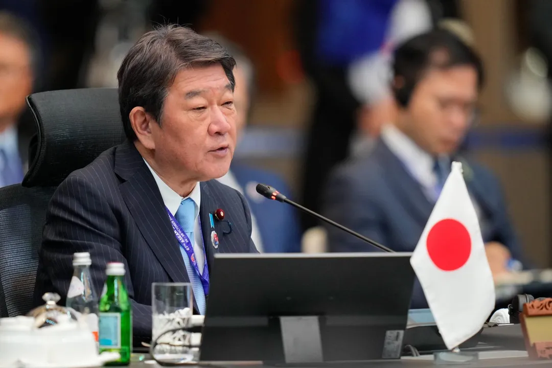 日本外相茂木敏充。(圖/美聯社)
