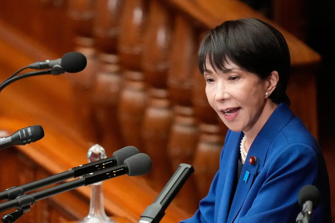 高市早苗就任首相。（圖／美聯社）