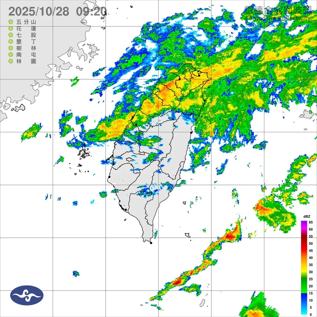今天水氣相當豐沛。（圖／中央氣象署）