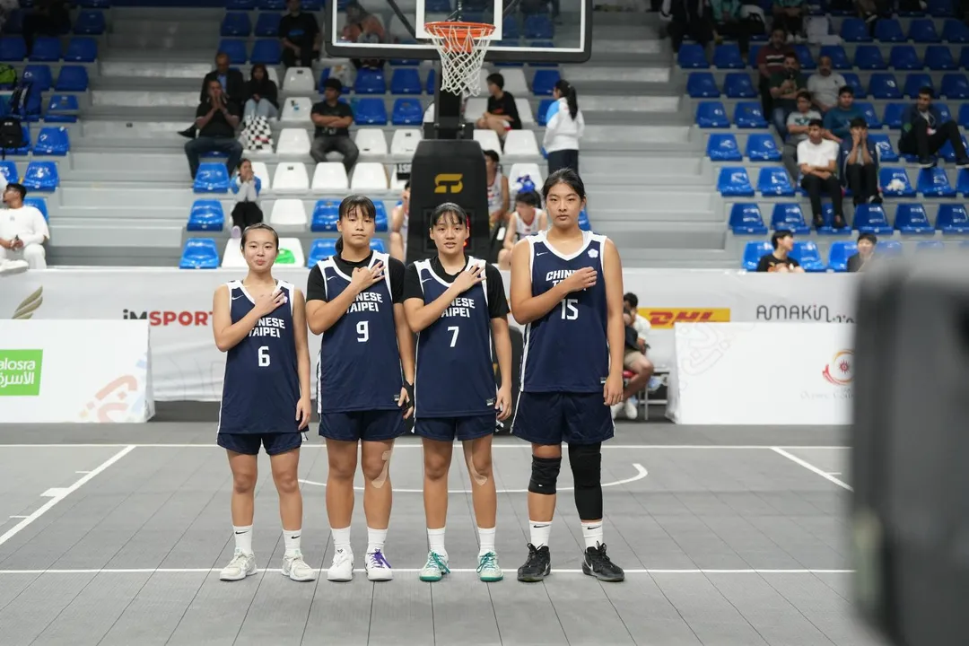 台灣3X3女子籃球隊在亞洲青年運動會奪下隊史首面金牌。（圖／中華奧會提供）