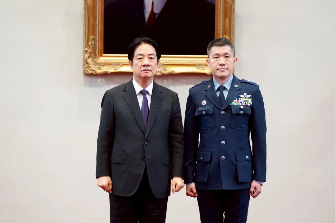 胡志華2025年11月晉任少將。(圖/總統府)