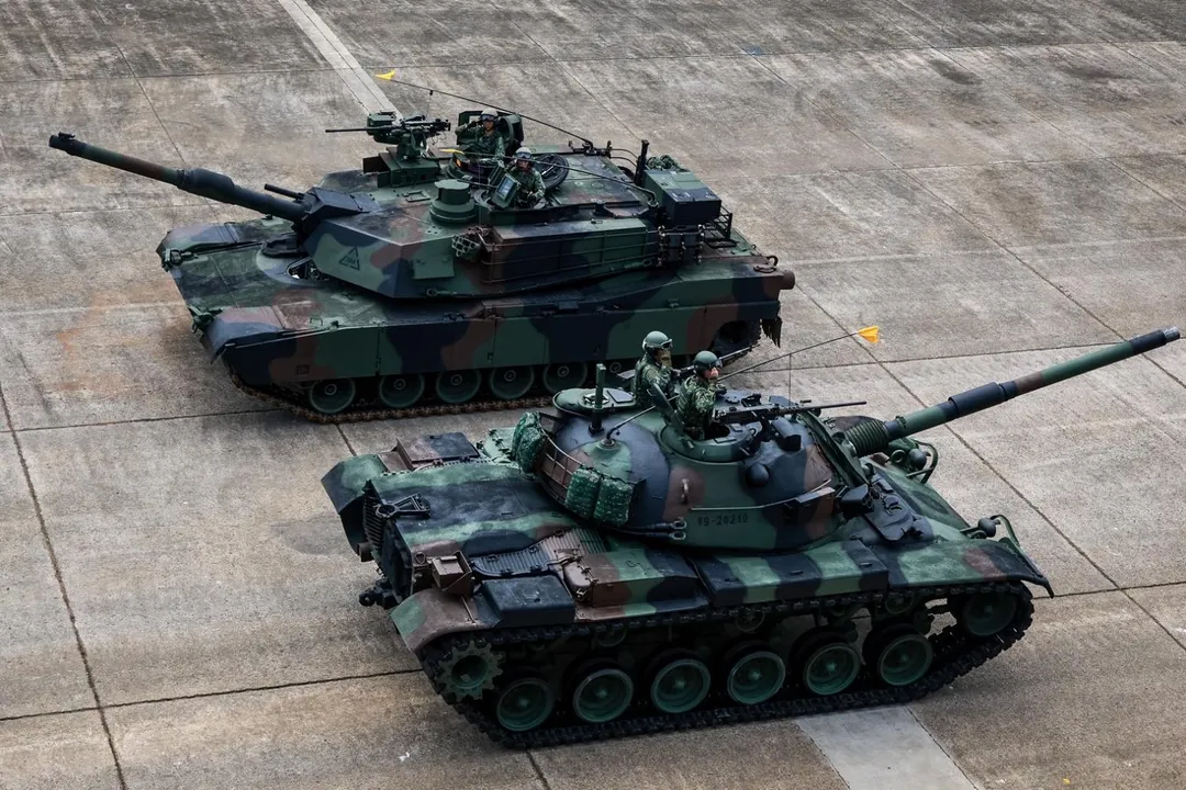 M1A2T成軍典禮。（圖／文總及青報提供）