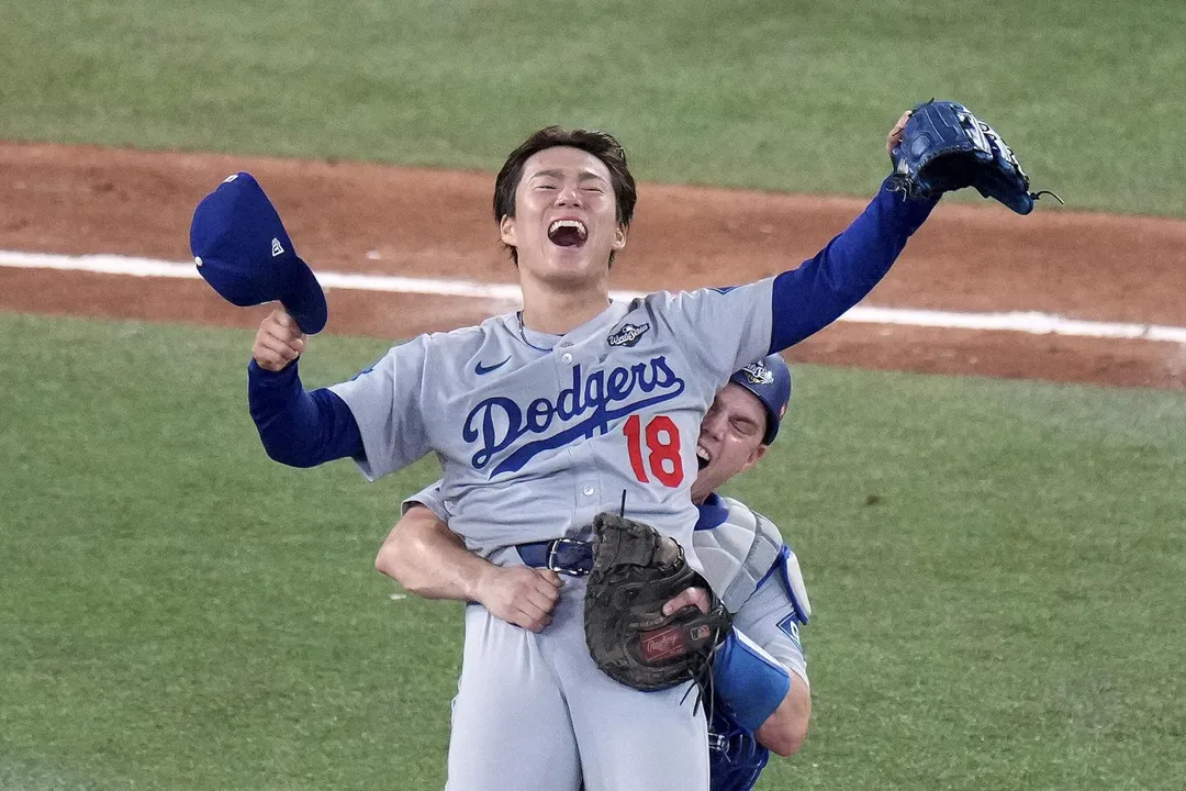山本由伸是道奇連霸大功臣。（圖／美聯社）