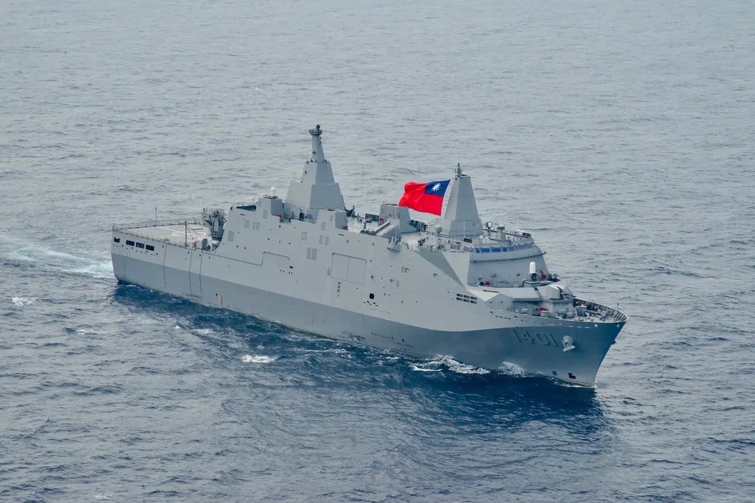 玉山號船塢運輸艦。(圖/海軍司令部)