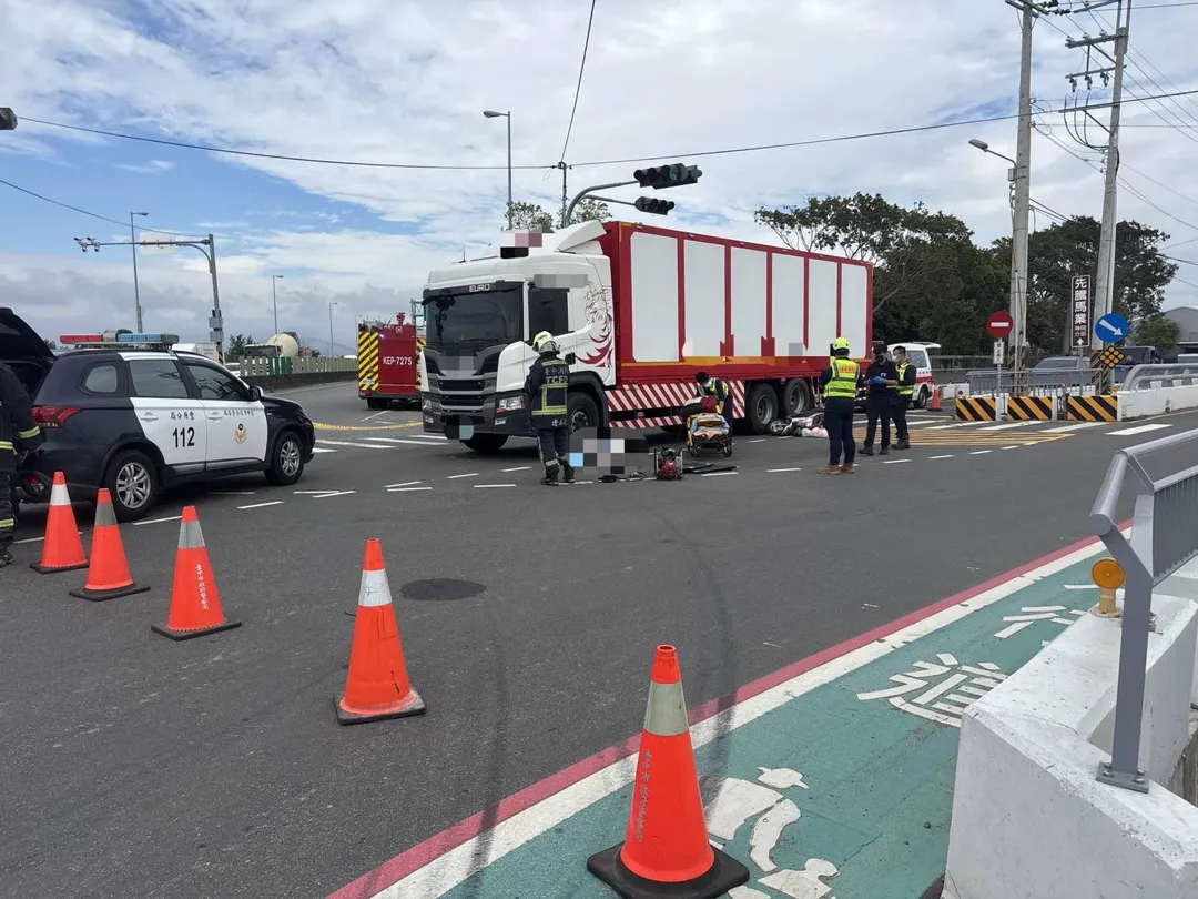 台中市神岡區4日下午發生一起驚悚死亡車禍。（圖／翻攝畫面）