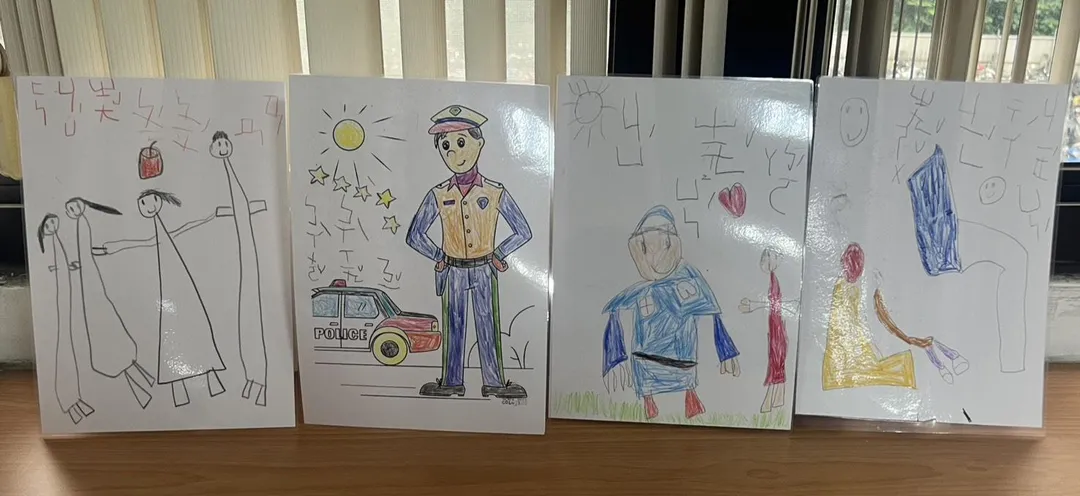 劉宗鑫殉職後,留下遺孀和兩名稚女,現年5歲大的小芸,用繪畫訴說對父親的思念。(圖/資料照片)