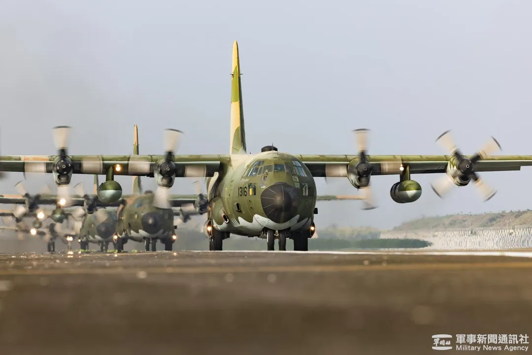 空軍C-130運輸機。(圖/軍聞社)