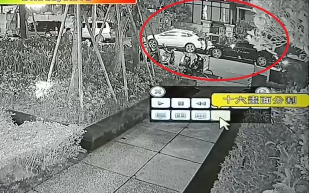 賴姓男子開賓士車臨停卻擦撞其他車輛還肇逃，過程都被監視器拍下，遭到警方逮捕。（圖／警方提供）