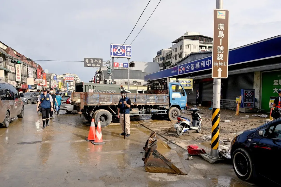 蘇澳災情慘重。（圖／行政院官網）