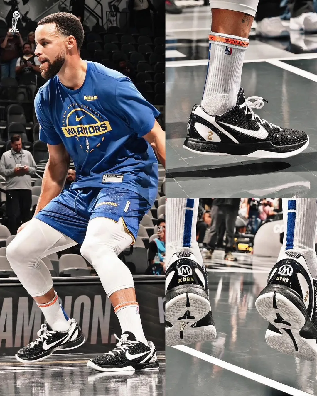柯瑞改穿上Nike球鞋。（圖／翻攝自社群平台X）
