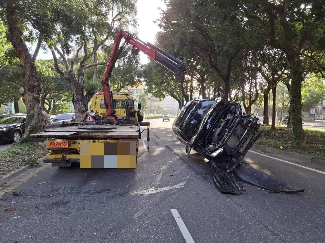 車禍現場。(圖/警方提供)