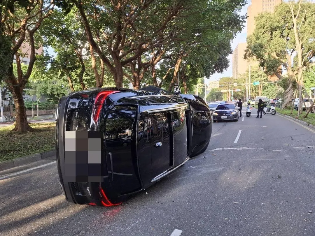 車禍現場。(圖/警方提供)