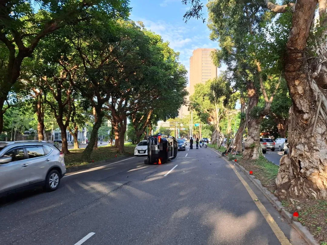 車禍現場。(圖/警方提供)