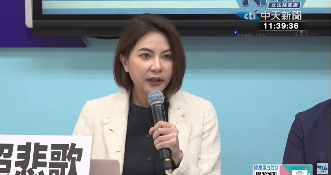 國民黨立委陳菁徽。（圖／中天新聞）