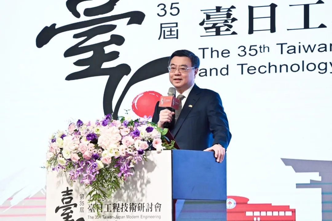 卓榮泰院長17日出席「第35屆臺日工程技術研討會開幕典禮」。(圖/行政院)