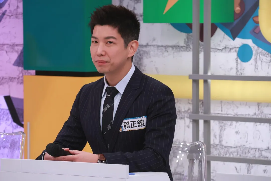 賴正鎧分享播報口誤的經歷。（圖／中天綜合台提供）