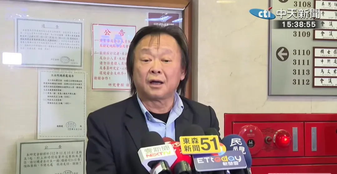 王世堅18日受訪。（圖／中天新聞）