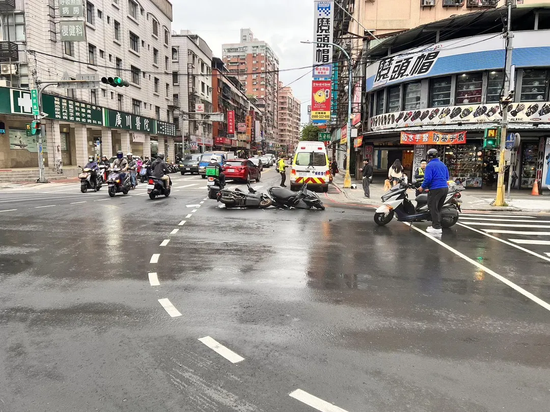 車禍現場。（圖／翻攝畫面）